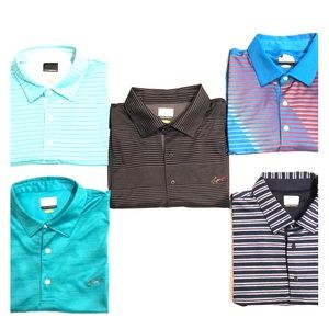 Lot of 5 - Greg Norman XL Golf Polos! ⛳️ ⛳️ ⛳️